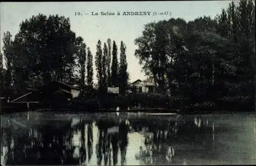 Ak Andresy Yvelines, La Seine