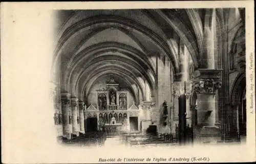 Ak Andresy Yvelines, Eglise, Bas Côté intérieurs