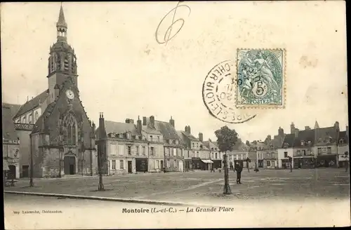 Ak Montoire Loir et Cher, La Grande Place