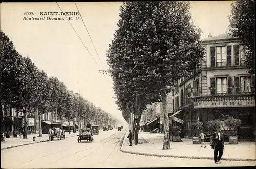 Ak Saint Denis Seine Saint Denis, Boulevard Ornano