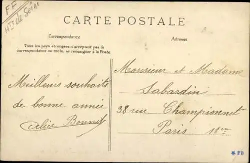 Ak Suresnes Hauts de Seine, Porte du Bois et Mont Valerien