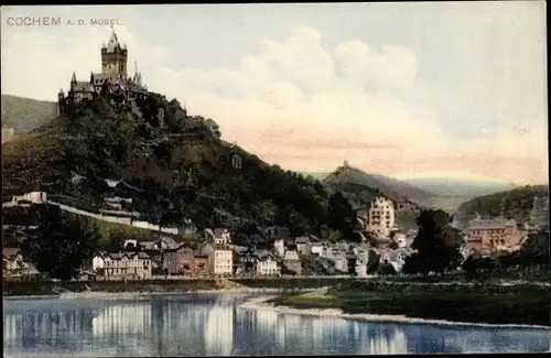 Ak Cochem an der Mosel, Ortsansicht