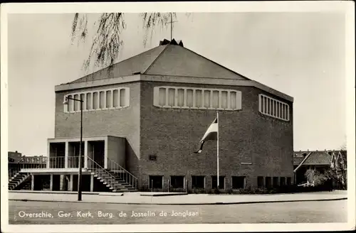 Ak Overschie Rotterdam Südholland, Ger. Kerk. Burg, de Josselin de Jonglaan