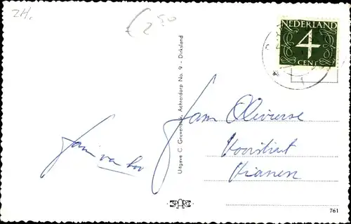 Ak Dirksland Südholland, Ring, Dorfpartie