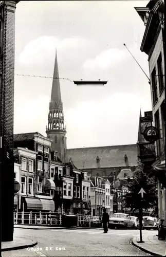 Ak Gouda Südholland Niederlande, R. K. Kerk