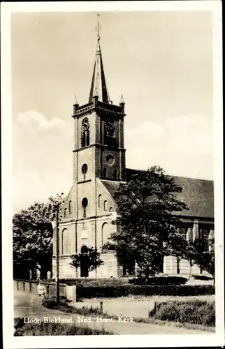 Ak Hoogblokland Südholland, Ned. Herv. Kerk