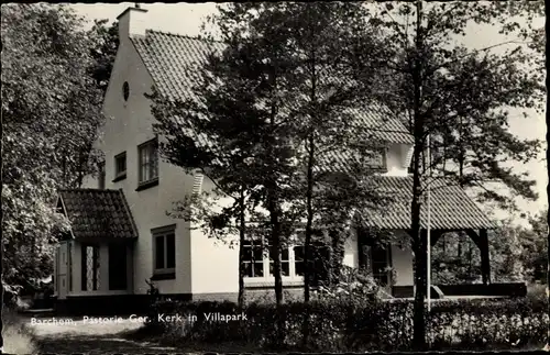 Ak Barchem Gelderland Niederlande, Pastorie Ger. Kerk in Villapark