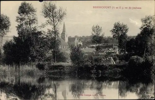 Ak Bennecourt Yvelines, Vue de Jeufosse