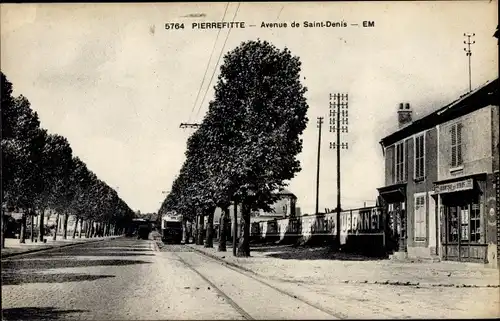 Ak Pierrefitte Seine Saint Denis, Avenue de Saint Denis