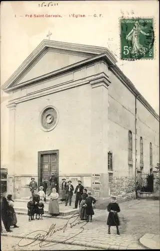 Ak Saint Gervais Seine Saint Denis, L'Eglise