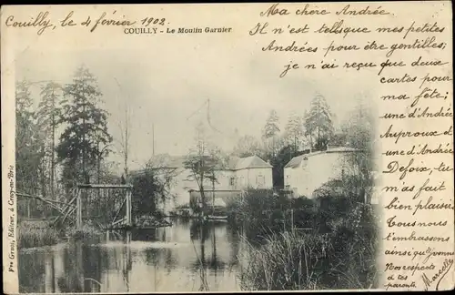 Ak Couilly Pont aux Dames Seine et Marne, Le Moulin Garnier