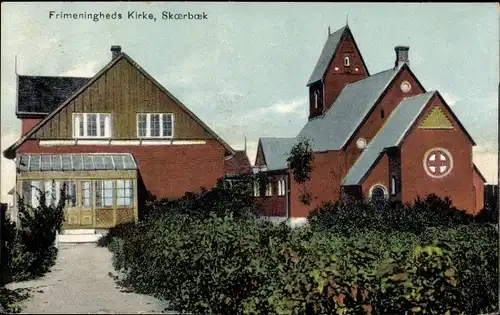 Ak Skaerbaek Skjaerbaek Dänemark, Frimeningheds Kirke