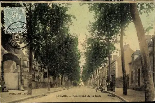 Ak Briare Loiret, Boulevard de la Gare