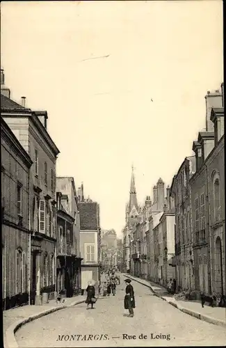 Ak Montargis Loiret, Rue de Loing