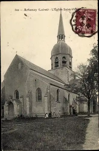 Ak Artenay Loiret, L'Eglise