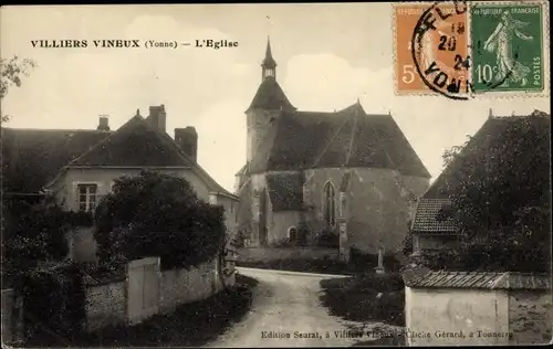 Ak Villiers Vineux Yonne, L'Eglise