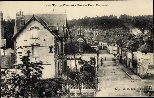 Ak Toucy Yonne, Rue du Pont Capurreau