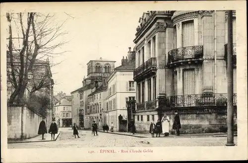 Ak Épinal Lothringen Vosges, Rue Claude Gelee