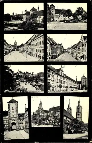 Ak Villingen Schwenningen im Schwarzwald, Riethstraße, Kloster St. Ursula, Münster, Riethtor