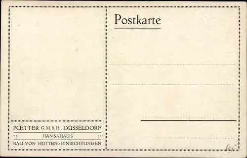 Künstler Ak Dorn, Ernst, Poetter GmbH, Hütten Einrichtungen, Walzwerk