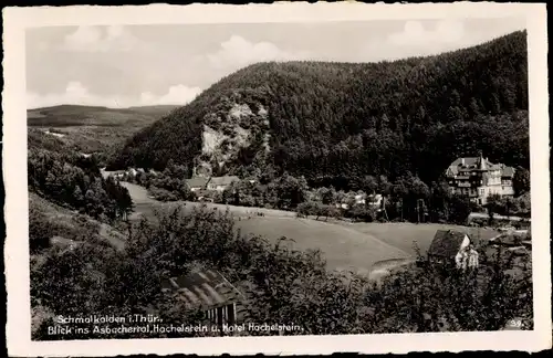 Ak Schmalkalden im Thüringer Wald, Asbachertal, Hotel Hachelstein