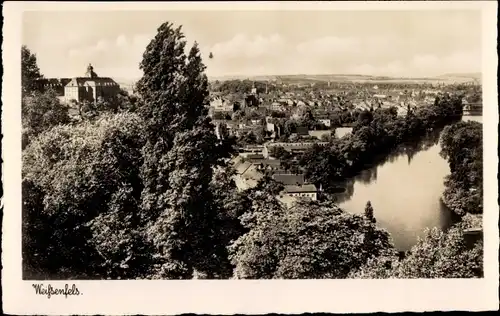 Ak Weißenfels an der Saale, Blick auf den Ort