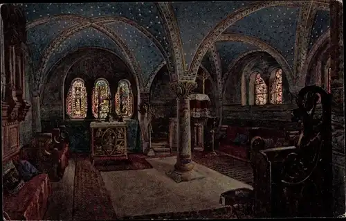 Künstler Ak Lutherstadt Eisenach in Thüringen, Wartburg, Kapelle
