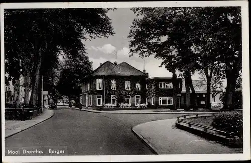 Ak Borger Odoorn Drenthe Niederlande, Cafe, Restaurant Bieze