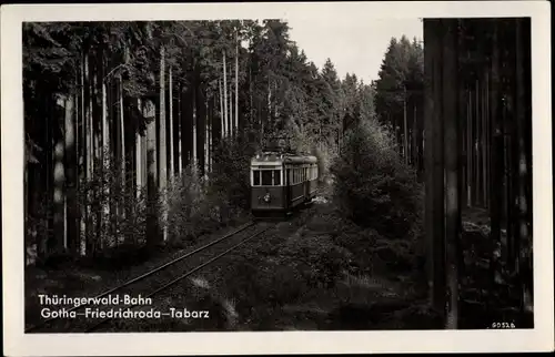 Ak Thüringer Waldbahn zwischen Gotha und Tabarz, Bahnstrecke