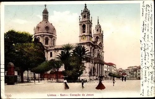 Ak Lisboa Lissabon Portugal, Sanmo Coraçao de Jesus
