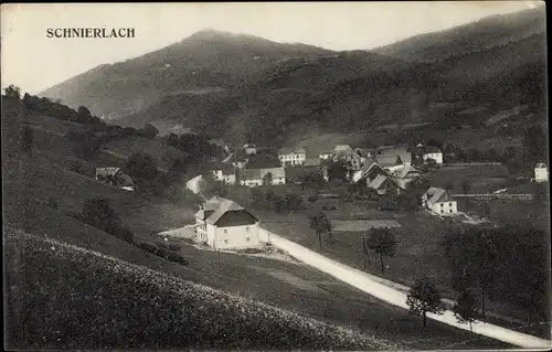 Ak Lapoutroie Schnierlach Elsass Haut Rhin, Panorama des Ortes