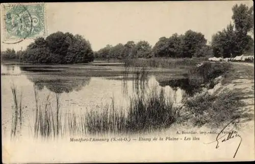 Ak Montfort l'Amaury Yvelines, Etang de la Plaine, Les Îles