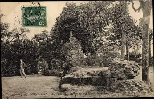 Ak Montfort l'Amaury Yvelines, Ruines de la Chapelle Saint Laurent