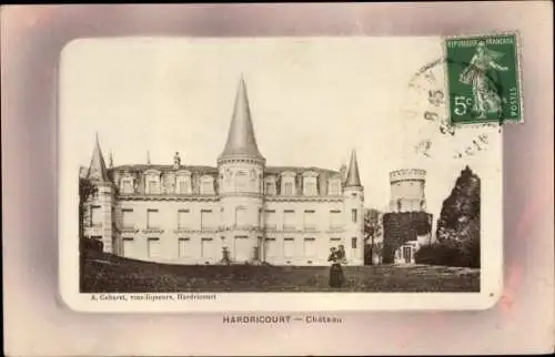 Ak Hardricourt Meulan en Yvelines, Château