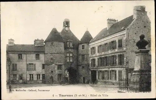 Ak Tournan-en-Brie Seine et Marne, Hôtel de Ville