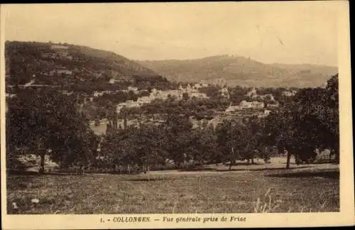 Ak Collonges Ain, Vue generale prise de Friac