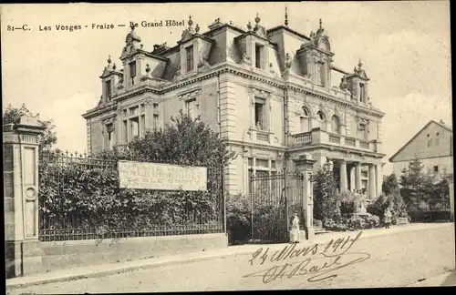 Ak Fraize Vosges, Le Grand Hotel