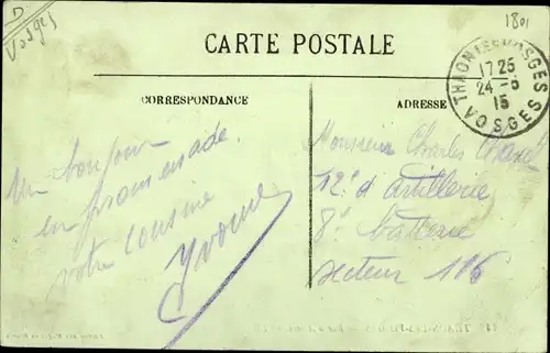 Ak Thaon Vosges, Rue d'Alsace