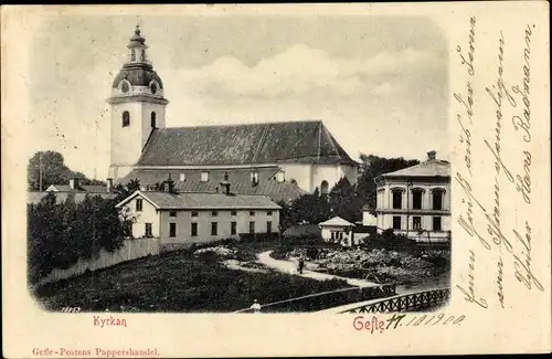 Ak Gefle Gävle Schweden, Kyrkan, Kirche