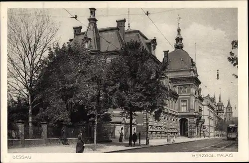 Ak Dessau in Sachsen Anhalt, Herzogliches Palais