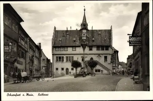 Ak Ochsenfurt in Unterfranken, Rathaus