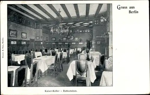 Ak Berlin, Kaiserkeller, Ratsstuben