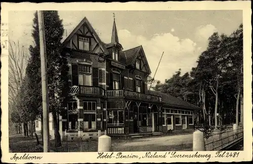 Ak Apeldoorn Gelderland, Hotel Pension NIeland Soerenscheweg