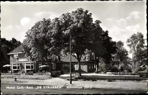 Ak Schoonloo Drenthe, Hotel, Cafe, Restaurant De Strubben