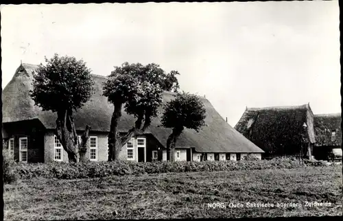 Ak Norg Midden Drenthe Drenthe Niederlande, Oude Saksische boerderij Zuidvelde