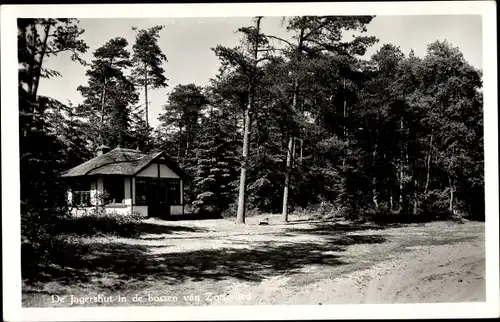 Ak Zorgvlied Drenthe, De Jagershut in de bossen