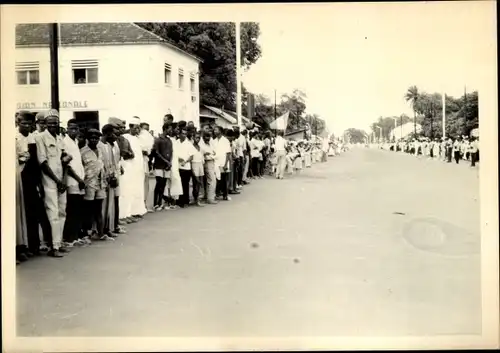 Foto Ak Kindia Guinea, Défilé