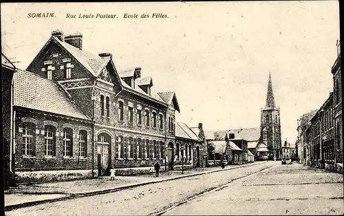 Somain Hauts de Seine, Rue Louis Pasteur, Ecole des Filles