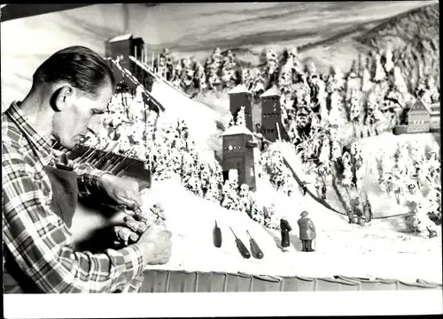 Ak Frohnau Annaberg Buchholz, Schnitzstube Frohnauer Hammer, Holzschnitzer Joh. Meier, Erzgebirge