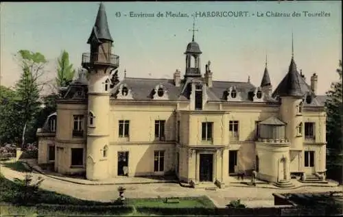 Ak Meulan en Yvelines, Hardricourt, Château des Tourelles